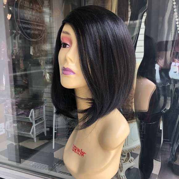 Cheap Black short bob sidePart wig 2020 hairstyle main image 6